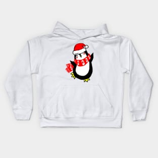 Christmas Penguin Kids Hoodie